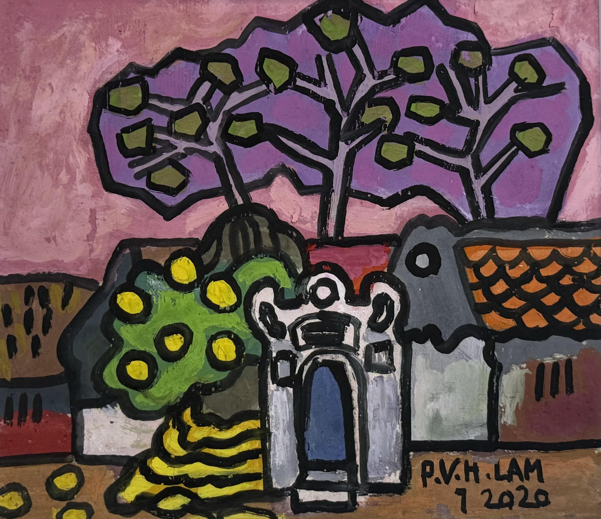 Họa sĩ Phạm Viết Hồng Lam: Nhẩn nha vẽ làng, thong thả làm tranh Tết