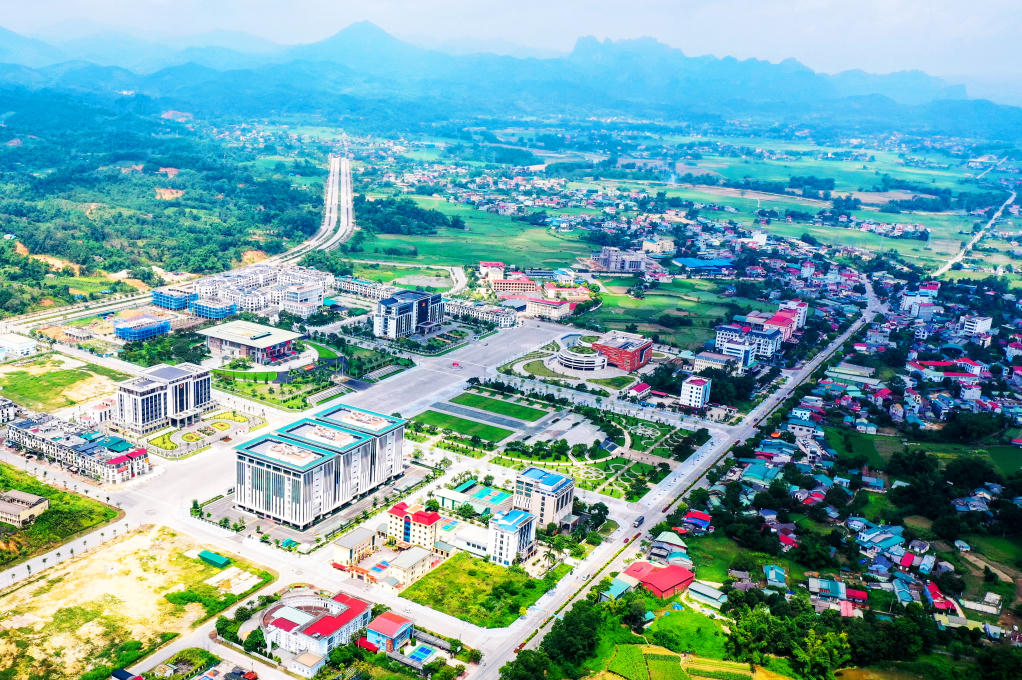 Khu vực trung tâm hành chính tỉnh Cao Bằng. Ảnh: Báo Cao Bằng.