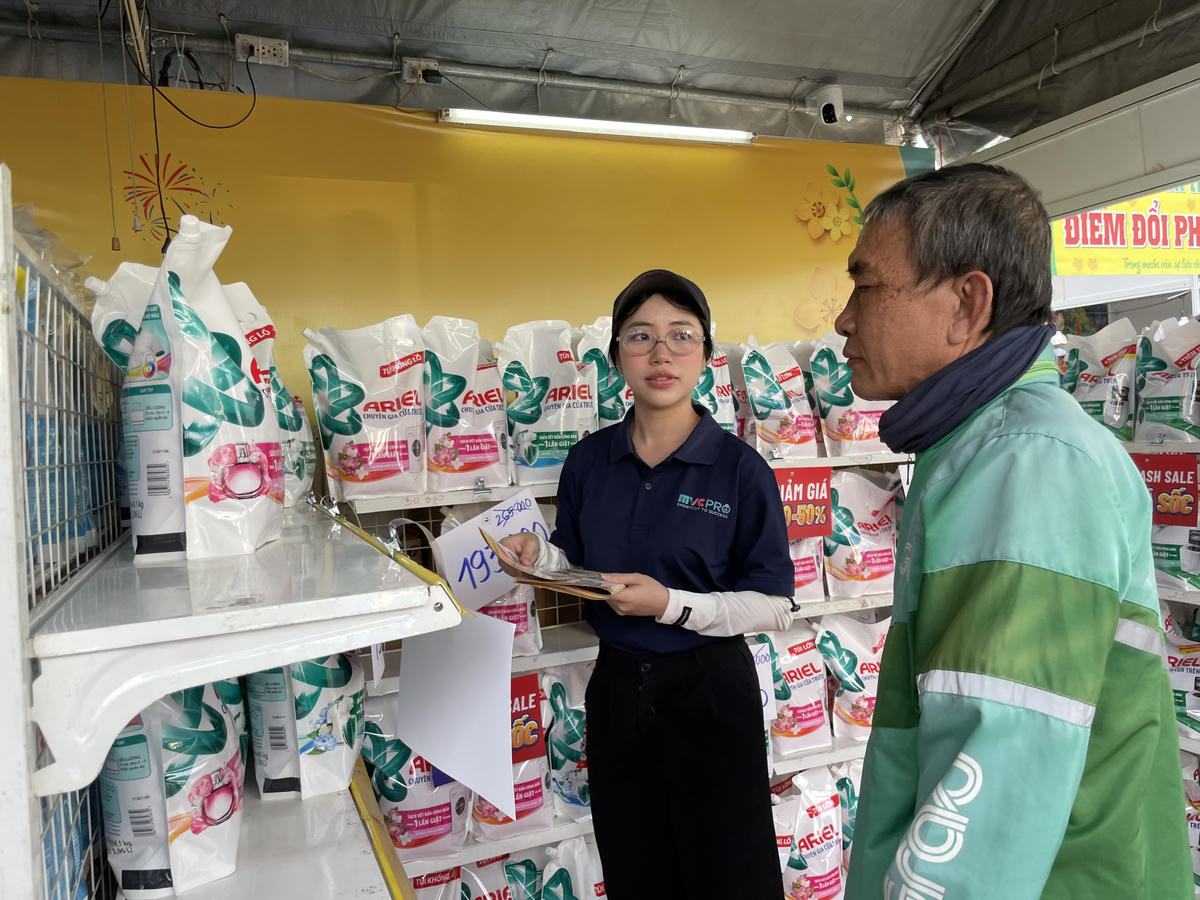 Người lao động được đi chợ 0 đồng trong dịp Tết Nguyên đán Bính Ngọ 2026. Ảnh: H.P