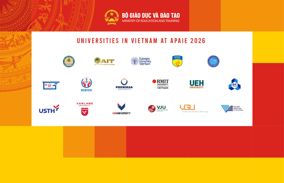 17 cơ sở giáo dục đại học tham gia sự kiện. Ảnh: Bộ GDĐT.