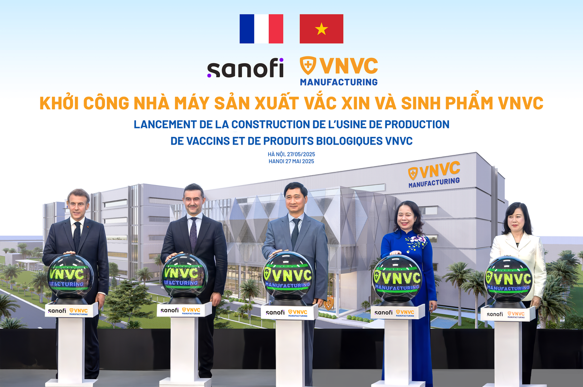 Ngày 27/5/2025, Tổng thống Pháp Emmanuel Macron cùng Phó Chủ tịch nước Võ Thị Ánh Xuân, Bộ trưởng Bộ Y tế Đào Hồng Lan đã bấm nút khởi công Nhà máy Vaccine và Sinh phẩm VNVC tại Việt Nam.