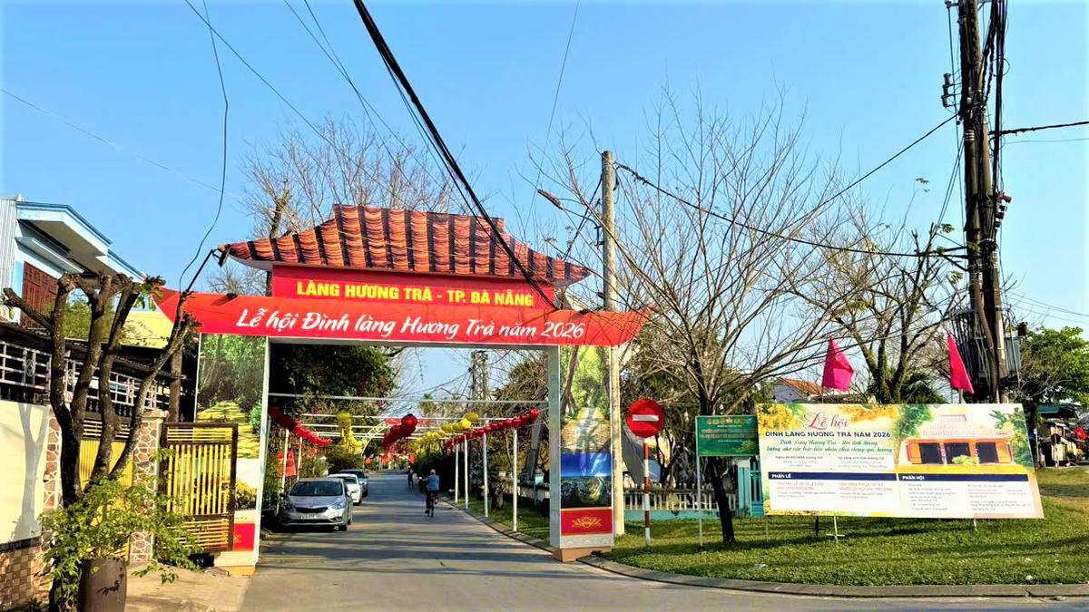 Một góc làng Hương Trà, TP Đà Nẵng. Ảnh: Tấn Thành.