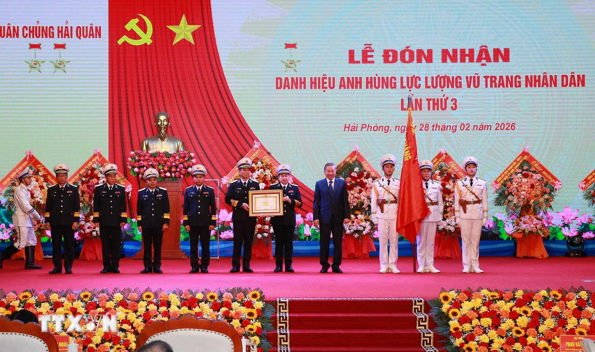 Phát biểu của Tổng Bí thư Tô Lâm tại Lễ đón nhận Danh hiệu Anh hùng Lực lượng Vũ trang Nhân dân của Quân chủng Hải quân
