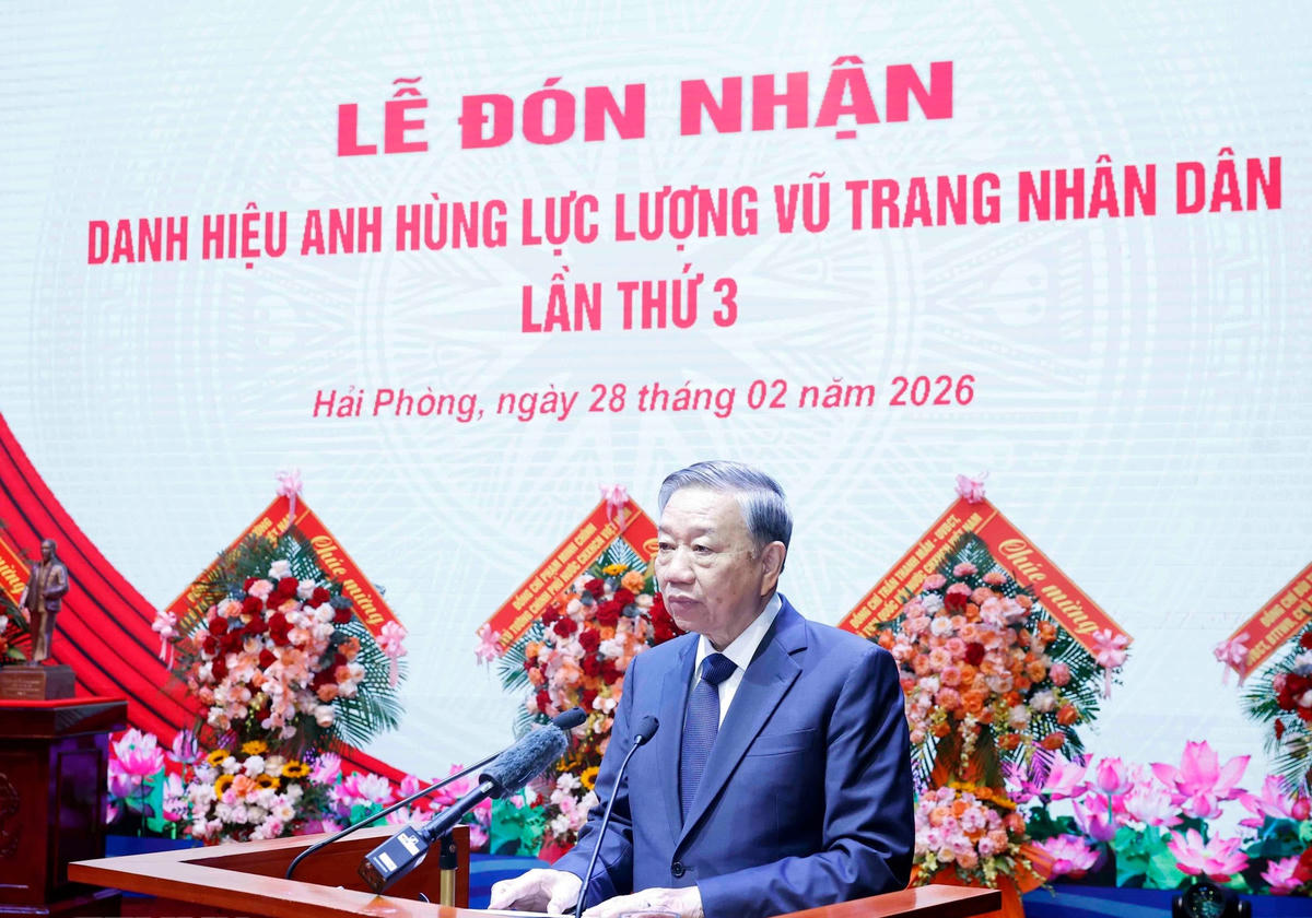 Phát biểu của Tổng Bí thư Tô Lâm tại Lễ đón nhận Danh hiệu Anh hùng Lực lượng Vũ trang Nhân dân của Quân chủng Hải quân