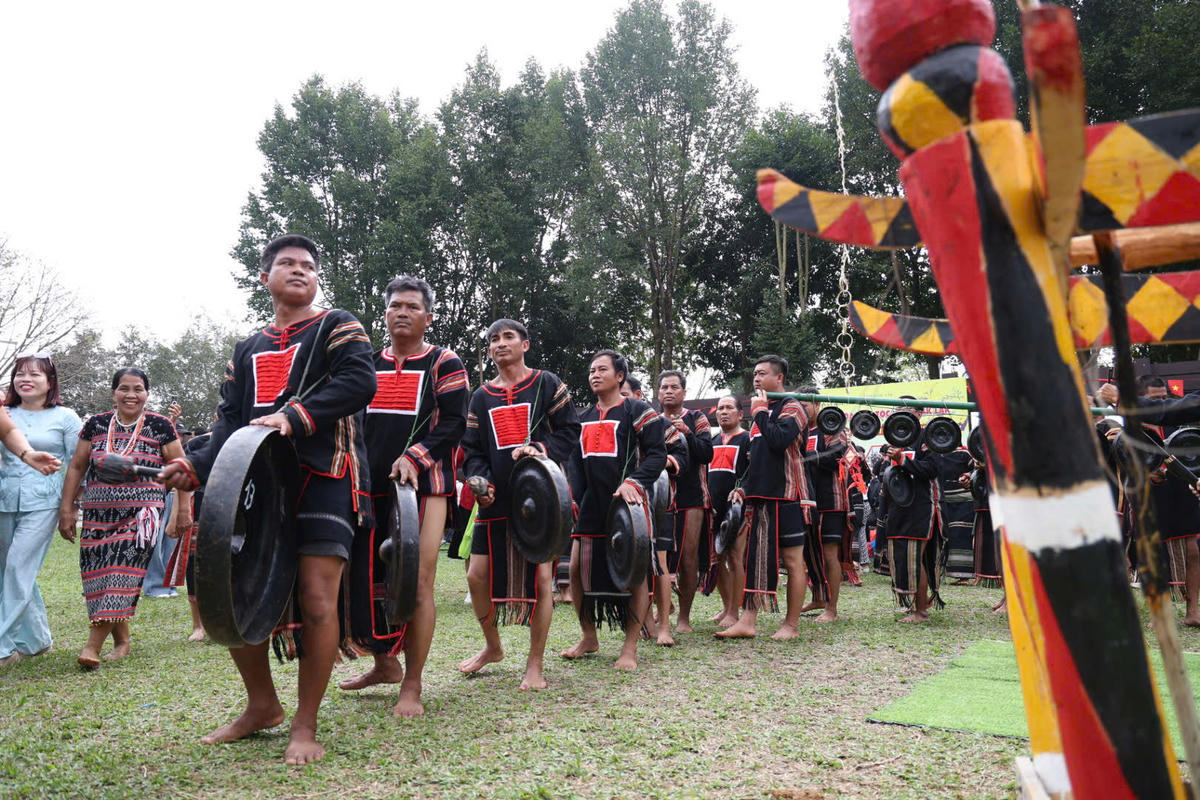 Một sự kiện văn hoá diễn ra tại Làng Văn hoá - Du lịch các dân tộc Việt Nam. Ảnh: Lê Phú