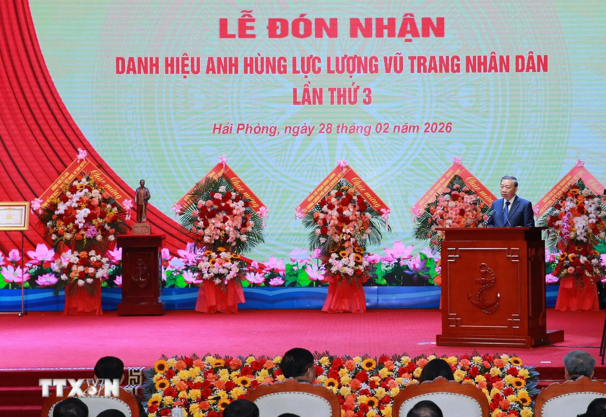 Phát biểu của Tổng Bí thư Tô Lâm tại Lễ đón nhận Danh hiệu Anh hùng Lực lượng Vũ trang Nhân dân của Quân chủng Hải quân