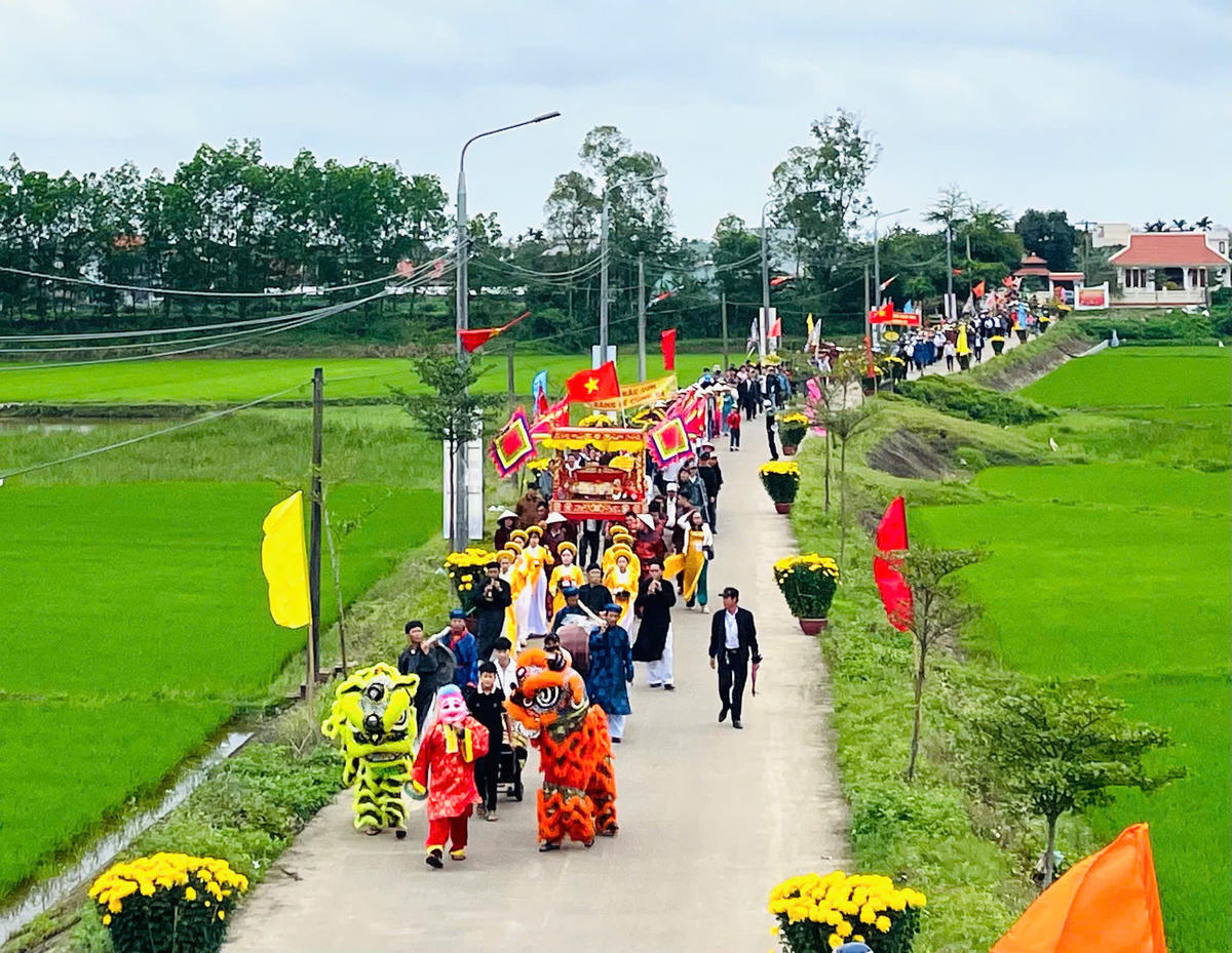 Lễ hội Bà Chiêm Sơn vào danh mục Di sản văn hóa phi vật thể quốc gia ở loại hình Lễ hội truyền thống. Ảnh: CTV