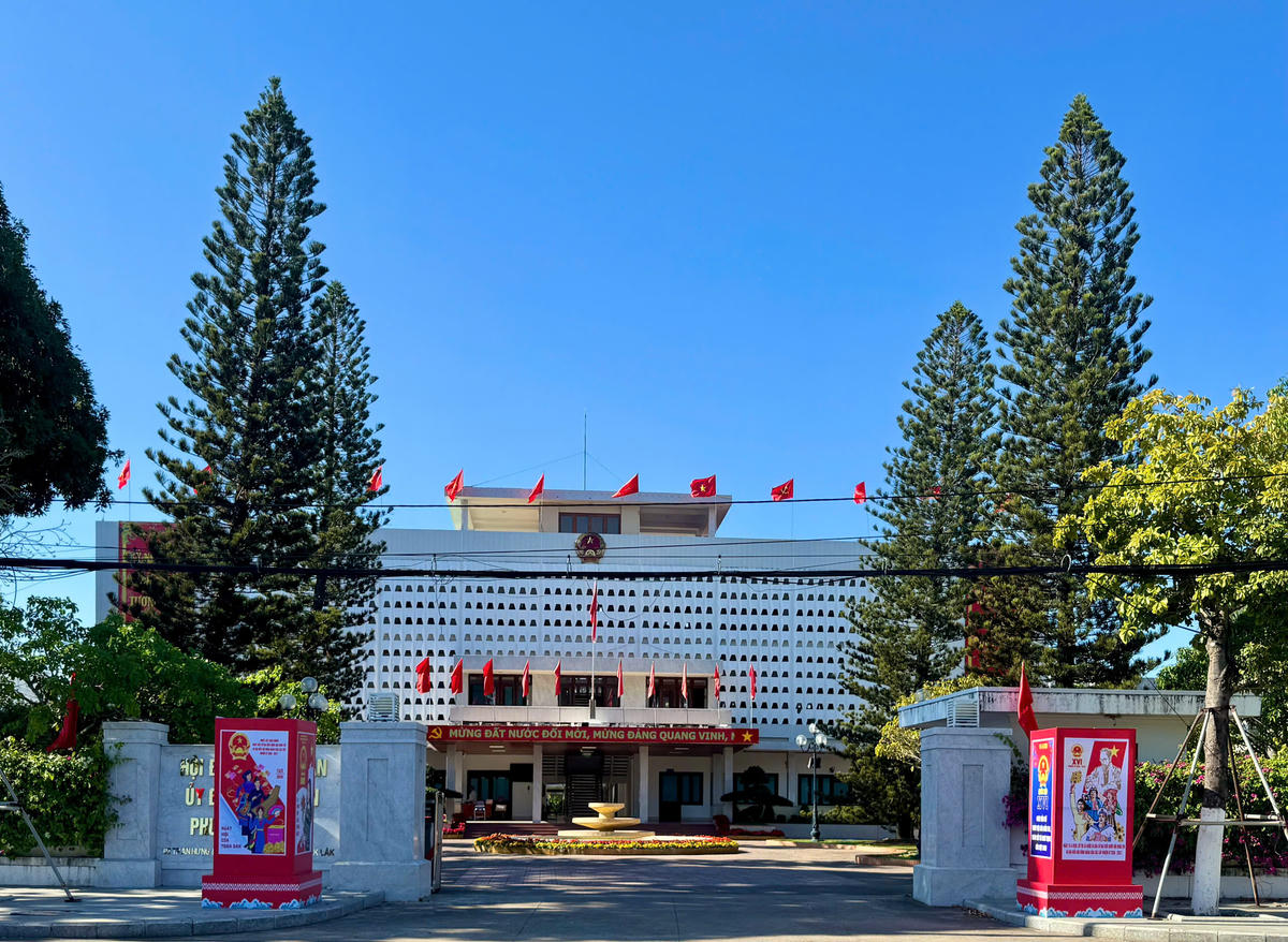 Phường Tuy Hòa- điểm bầu cử số 1 của đại biểu Quốc hội. Ảnh:HC.