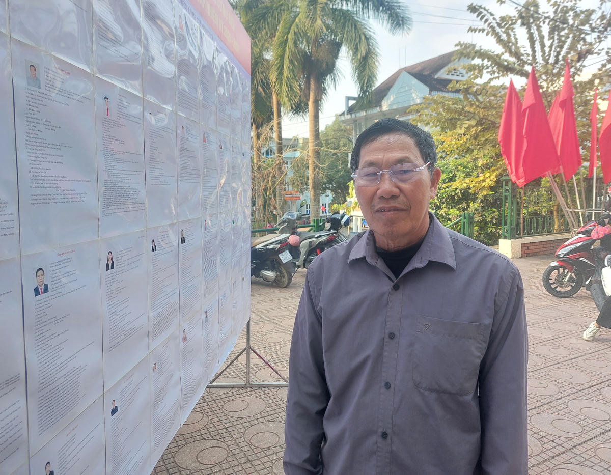 Cử tri Hà Văn Hịa bày tỏ sự kỳ vọng gửi gắm tới các ứng cử viên đại biểu Quốc hội và HĐND&nbsp;các cấp.