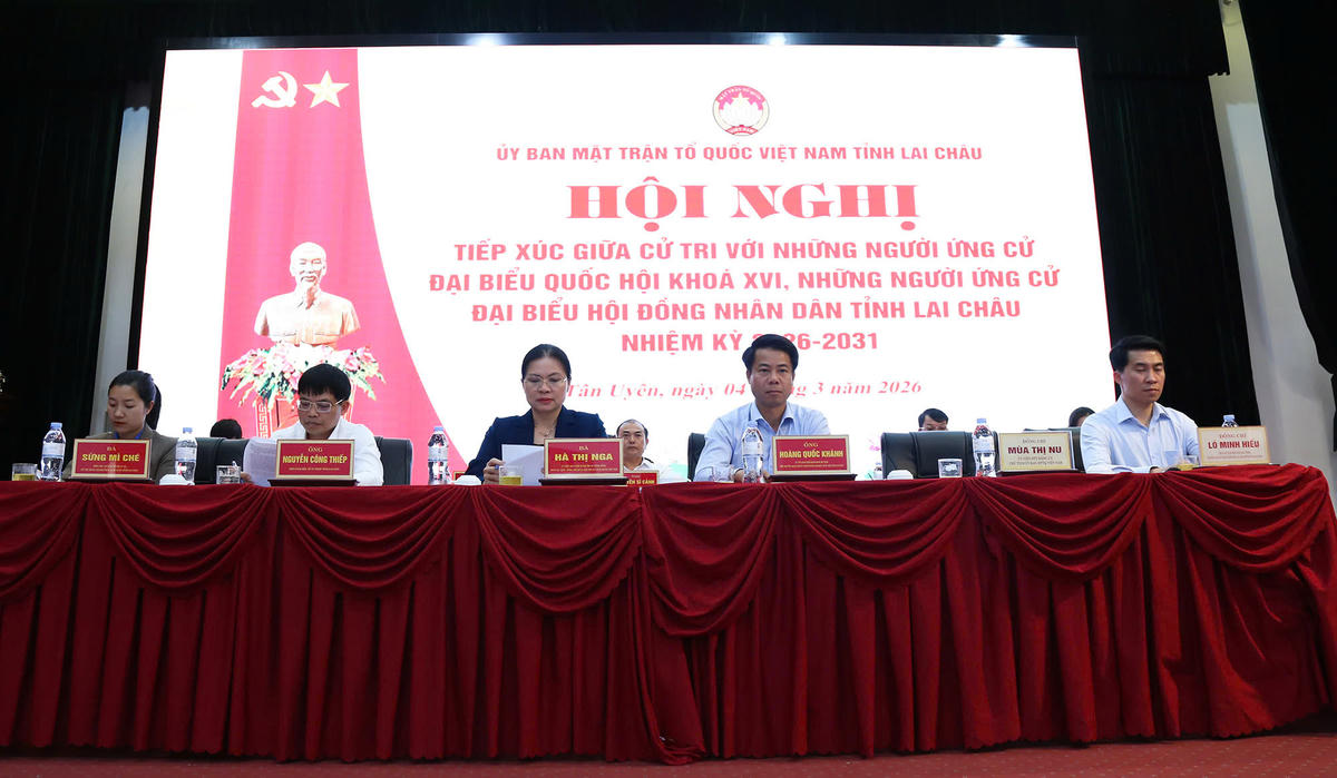 Các ứng cử viên đại biểu Quốc hội khóa XVI và HĐND các cấp tỉnh Lai Châu, nhiệm kỳ 2026 - 2031.