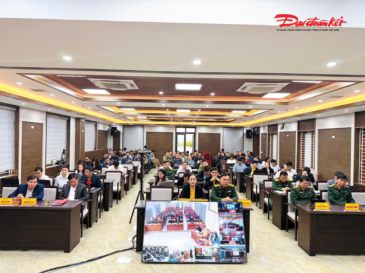 Hội nghị được tổ chức theo hình thức trực tiếp kết hợp trực tuyến. Ảnh: TH