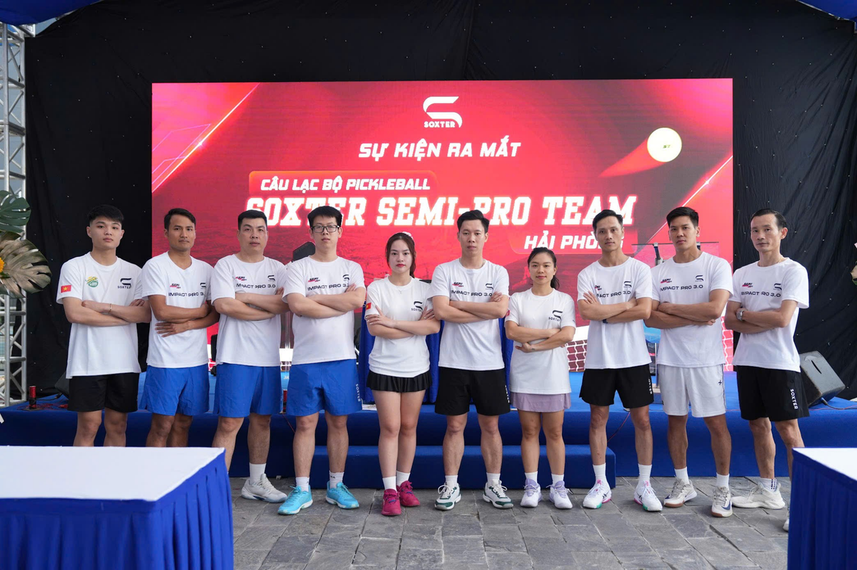 Đội hình CLB Pickleball Soxter Semi-Pro Hải Phòng.