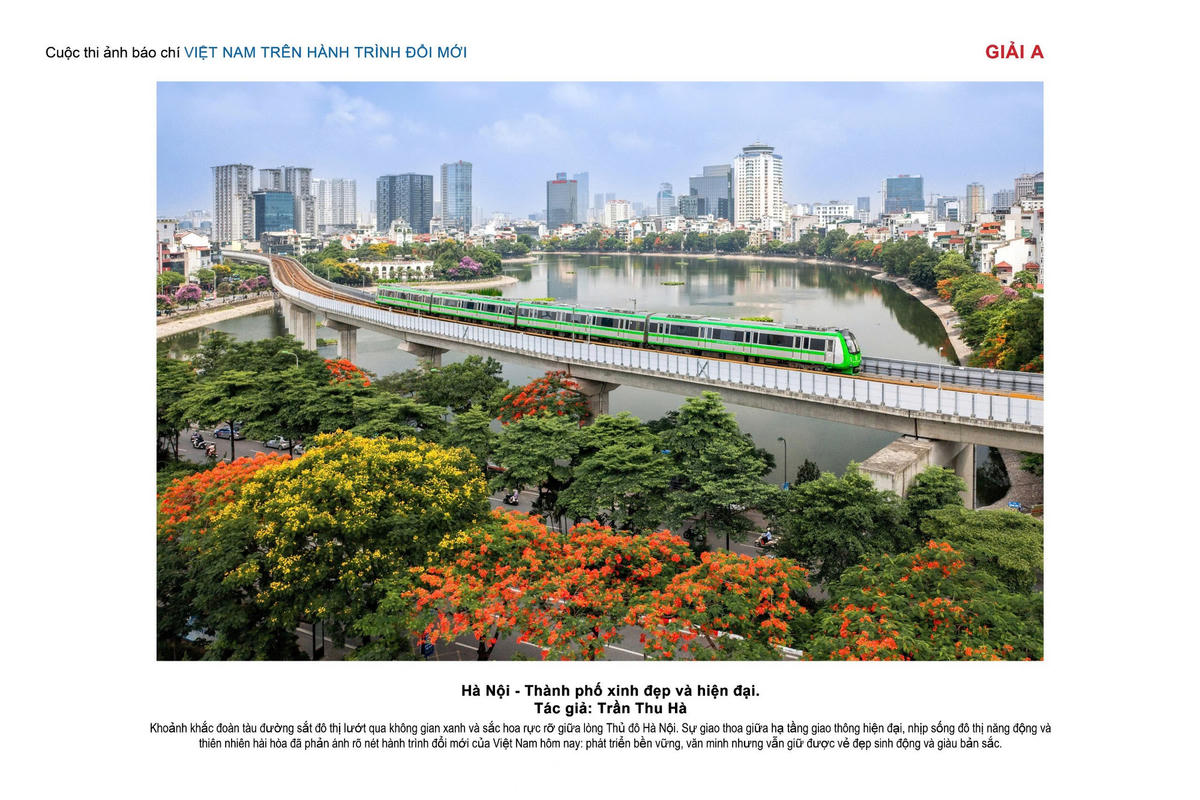 Tác phẩm "Hà Nội - Thành phố xinh đẹp và hiện đại" của tác giả Trần Thu Hà.
