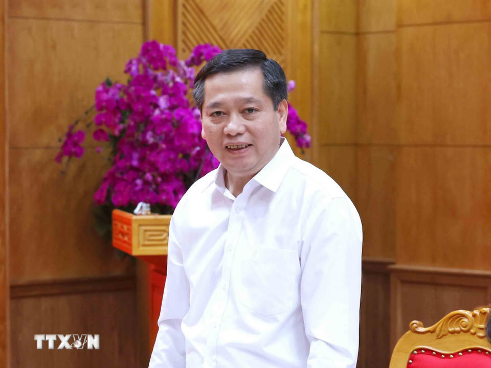 Ông Nguyễn Long Hải, Ủy viên Trung ương Đảng, Phó Bí thư Thường trực Đảng uỷ các cơ quan Đảng Trung ương phát biểu tại hội nghị. (Ảnh: Phương Hoa/TTXVN).