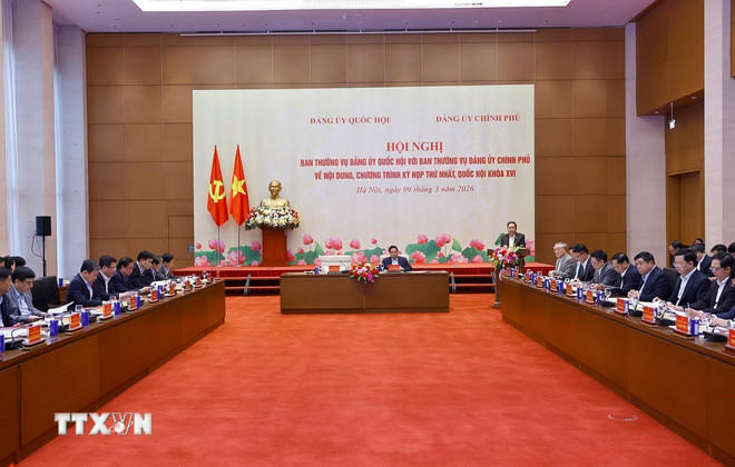 Chủ tịch Quốc hội Trần Thanh Mẫn phát biểu khai mạc Hội nghị. (Ảnh: Doãn Tấn/TTXVN)