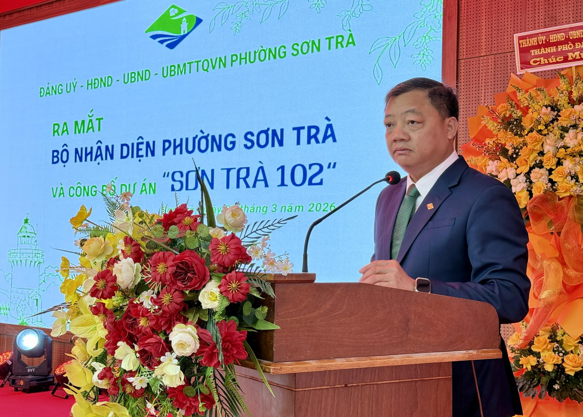 Ông Đinh Vui, Chủ tịch UBND phường Sơn Trà. Ảnh: Nguyễn Tú.