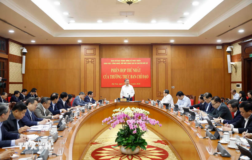 Tổng Bí thư Tô Lâm phát biểu. (Ảnh: Thống Nhất/TTXVN)