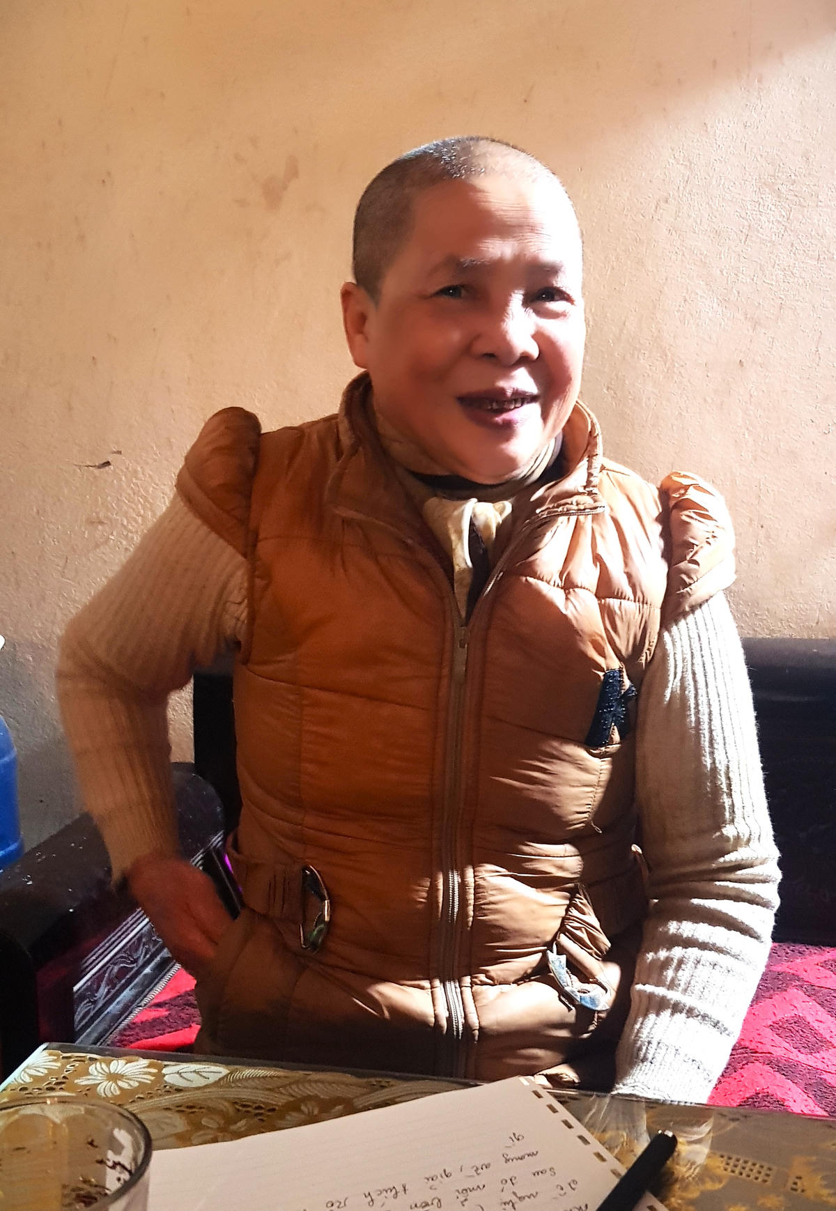 Trụ trì Chùa Đại Điền Thích Đàm Muộn. 