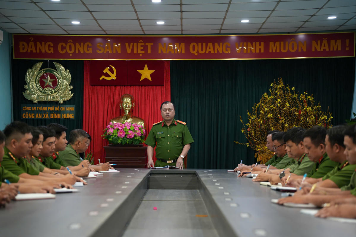 Trước giờ bầu cử, công tác đảm bảo an ninh trật tự, an toàn cho ngày bầu cử được đảm bảo nghiêm ngặt. Ảnh: Công an cung cấp.