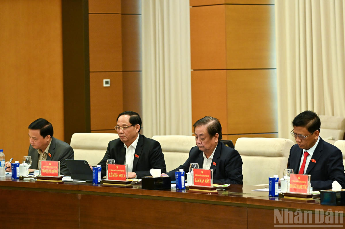 Các Phó Chủ tịch Quốc hội và các đại biểu dự hội nghị. (Ảnh: DUY LINH)