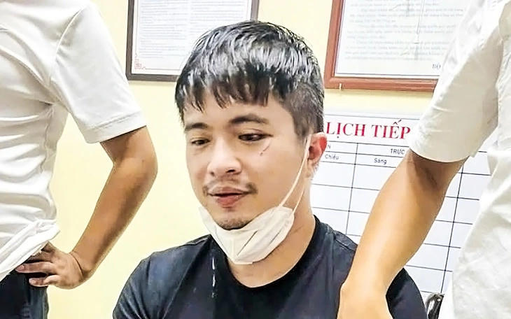 TikToker Mr Pips Phó Đức Nam thời điểm bị bắt - Ảnh: Công an cung cấp