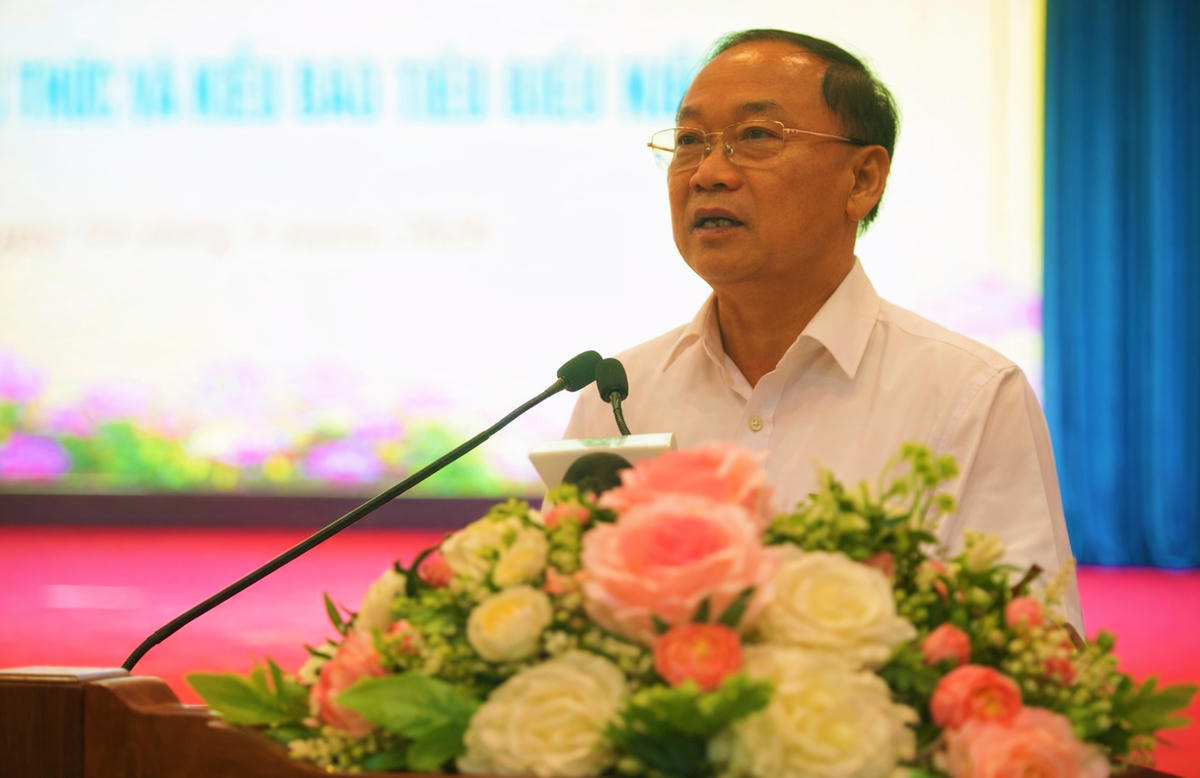 Bí thư Tỉnh ủy Gia Lai Thái Đại Ngọc phát biểu tại buổi gặp mặt. Ảnh: Đình Sang.