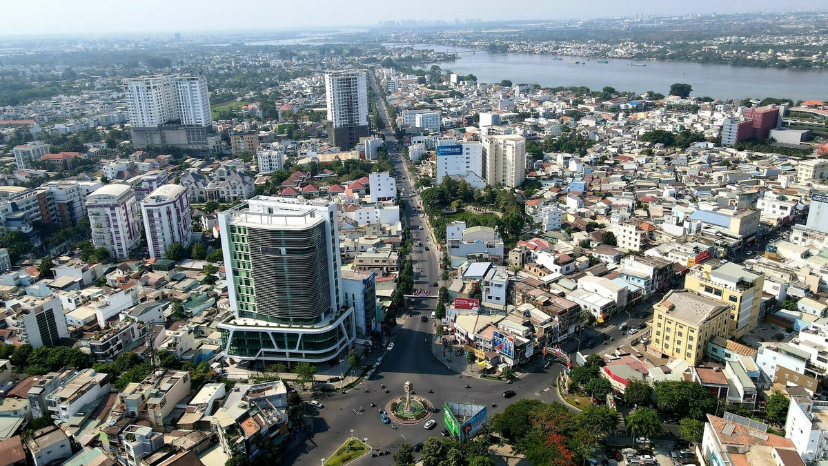 Một góc đô thị của tỉnh Đồng Nai trong định hướng phát triển 5 vùng kinh tế - xã hội. Ảnh: Nghiêm Ý