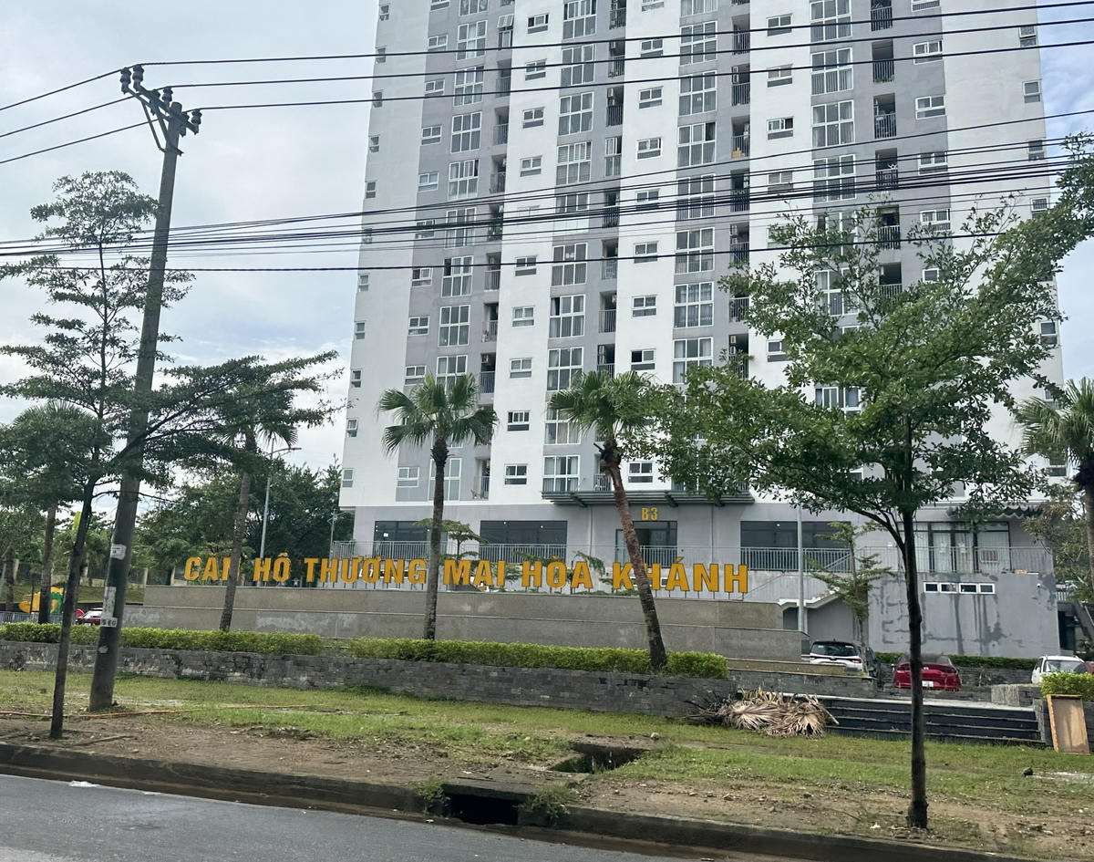 Dự án chung cư nhà ở xã hội KCN Hòa Khánh. Ảnh: Nguyễn Tú.