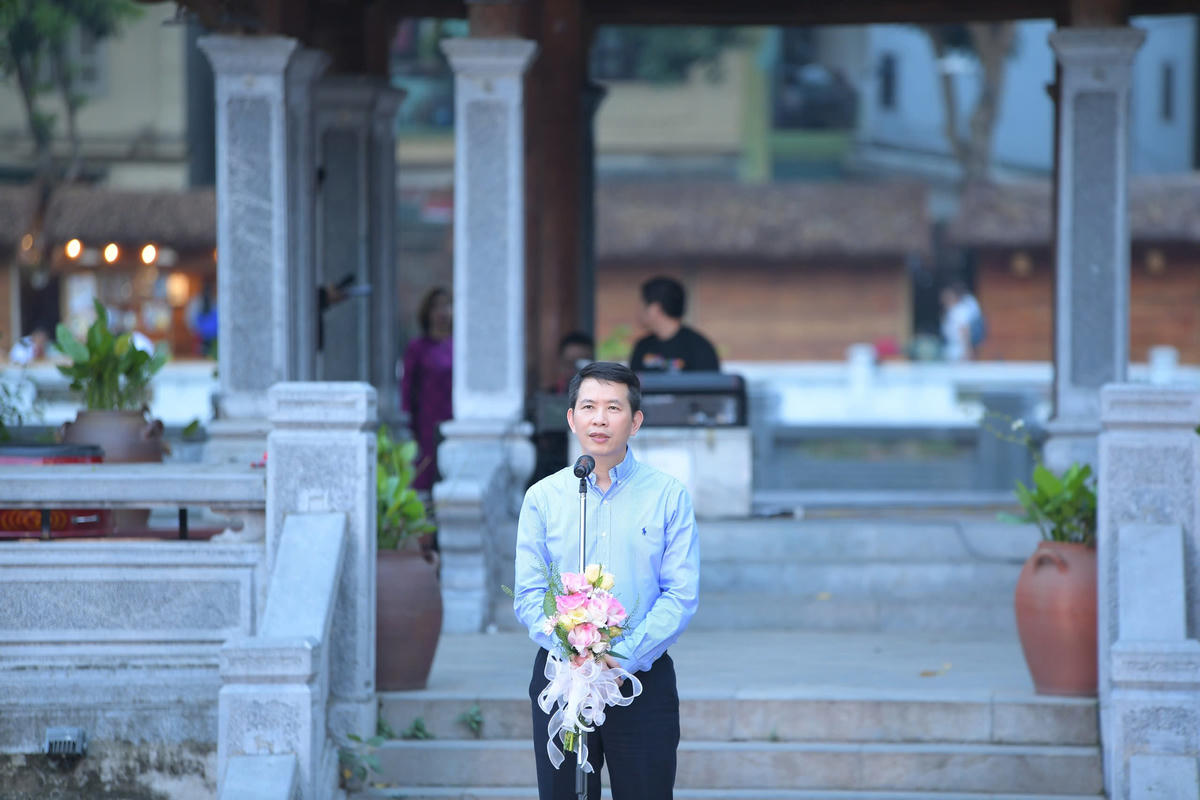 Ông Phạm Tuấn Long - Giám đốc Sở Văn hóa và Thể thao thành phố Hà Nội phát biểu.