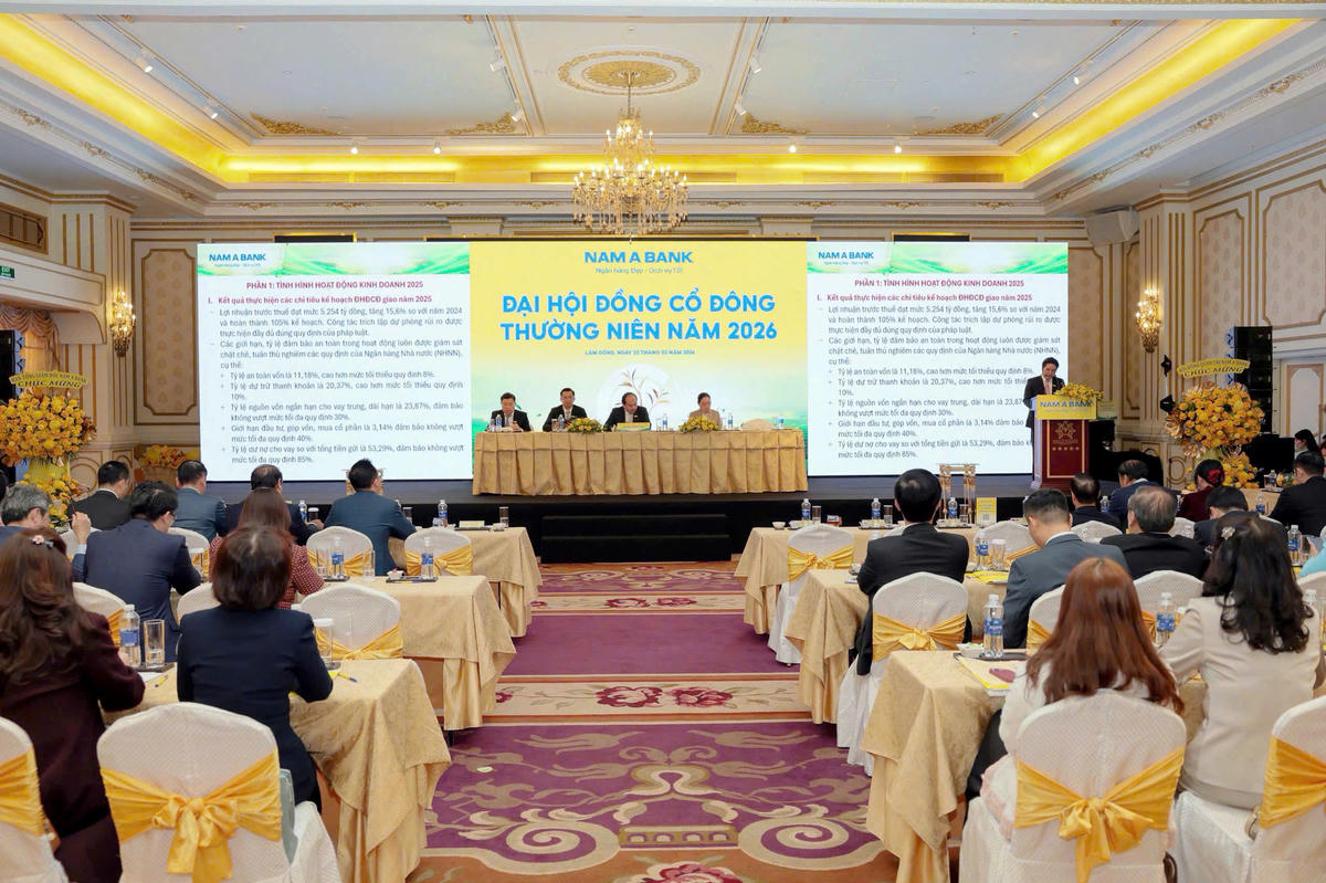 Toàn cảnh chung Đại hội đồng cổ đông thường niên năm 2026.