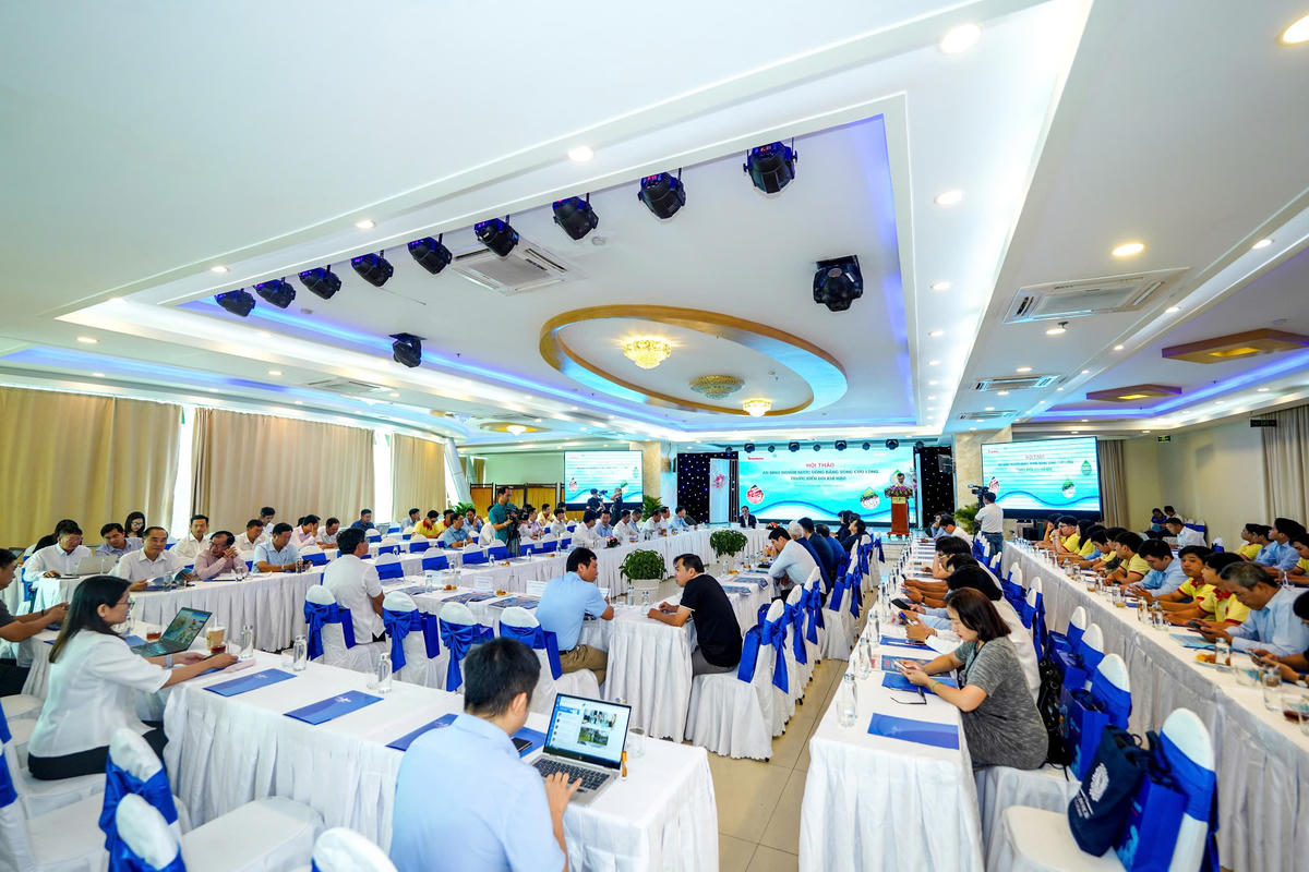 Quang cảnh hội thảo&nbsp;An ninh nguồn nước Đồng bằng sông Cửu Long trước biến đổi khí hậu”. Ảnh. BTP