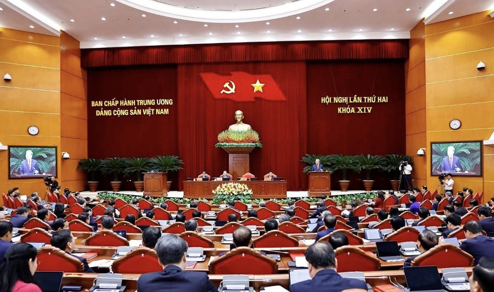 Thông cáo báo chí ngày làm việc thứ nhất Hội nghị Trung ương 2 khóa XIV