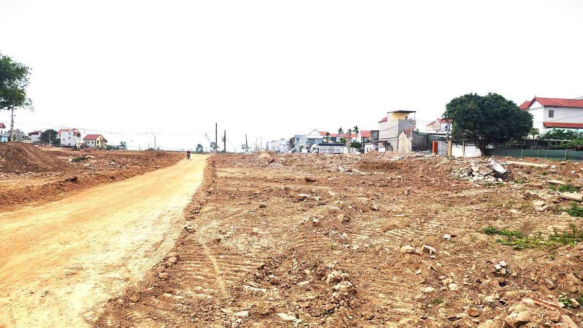 Toàn bộ diện tích đất dùng để phục vụ dự án Đường Vành đai 4 tại thôn Khê Ngoại 2, xã Mê Linh đã được GPMB xong.