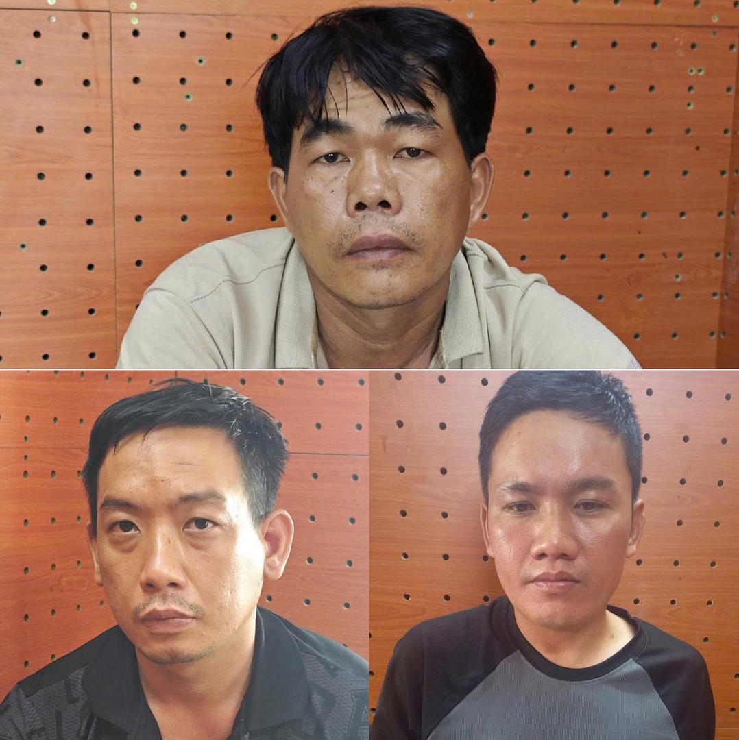 Các đối tượng (theo thứ tự từ trên xuống dưới, từ trái qua phải): Hồ Văn Thái, Lê Nguyễn Phước Thiên, Lê Văn Nghĩa.