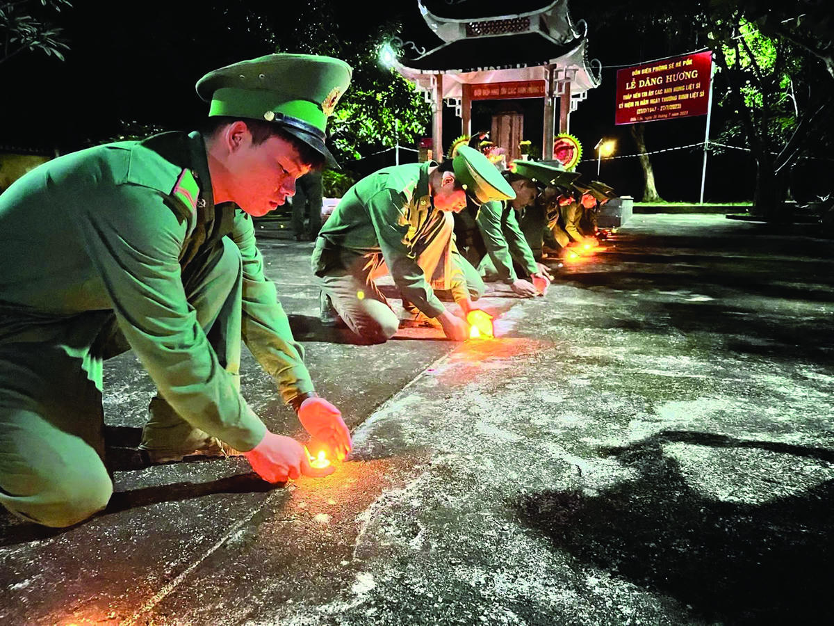 Các chiến sĩ trẻ ở Đồn Biên phòng Sê Rê Pốk (Đắk Lắk). ẢNH: ĐBP Sê Rê Pốk (ĐL).