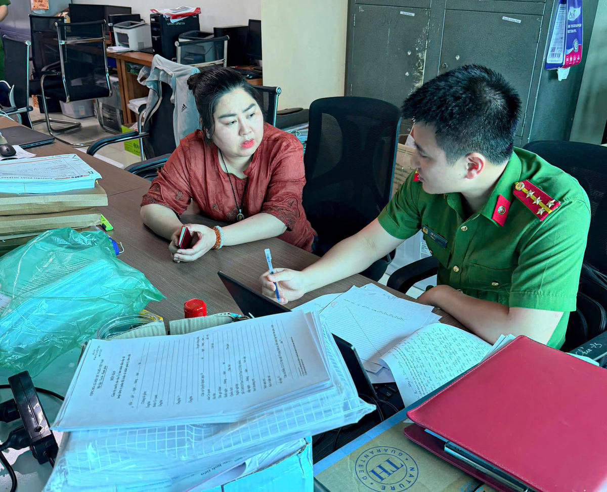 Nguyễn Thị Hiệp (SN 1985), Phó Giám đốc Công ty TNHH MTV Hiệp Hưng cũng là một trong các đối tượng bị bắt đợt này. Ảnh: CACC.