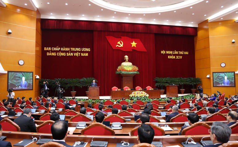 Tổng Bí thư Tô Lâm chủ trì và phát biểu bế mạc Hội nghị - Ảnh: Đức Tuân