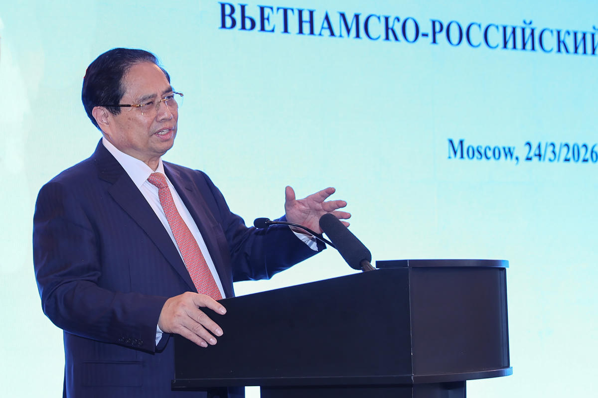 Thủ tướng Chính phủ cho biết, hợp tác Việt Nam – Liên bang Nga là không có rào cản, không có giới hạn - Ảnh: VGP/Nhật Bắc