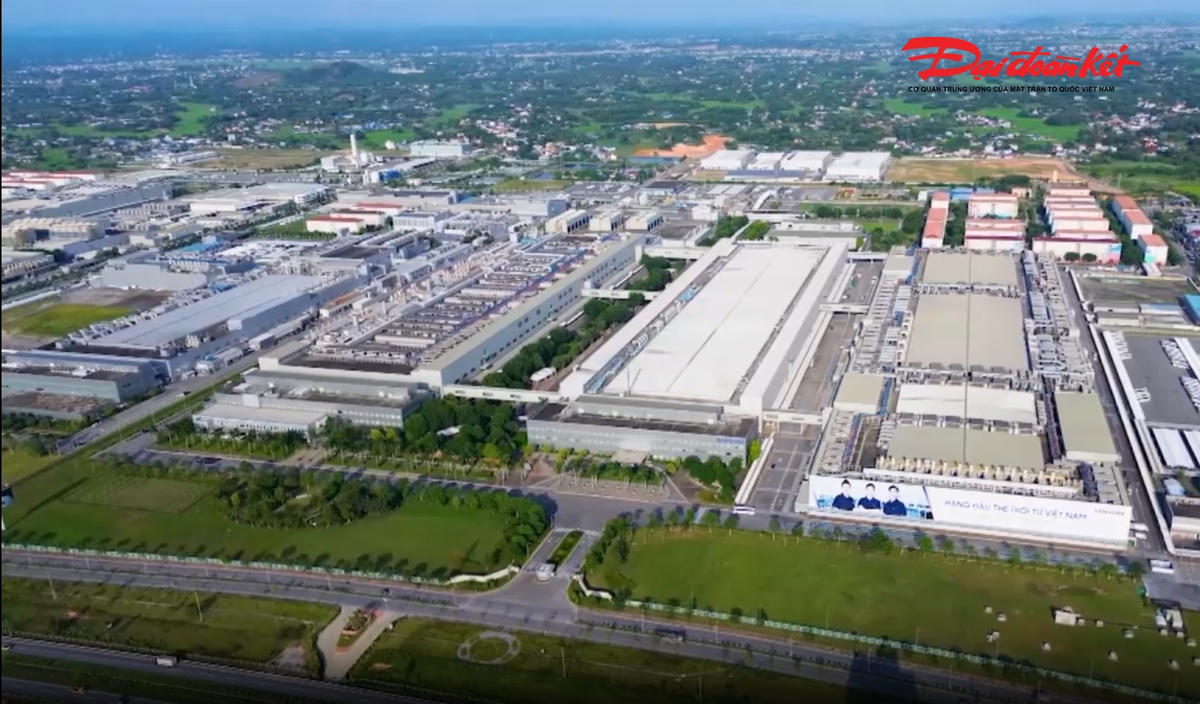 Khu công nghiệp Yên Bình có hàng trăm doanh nghiệp điện tử đến từ nhiều nước đang hoạt động. Ảnh: Nguyễn Toán.