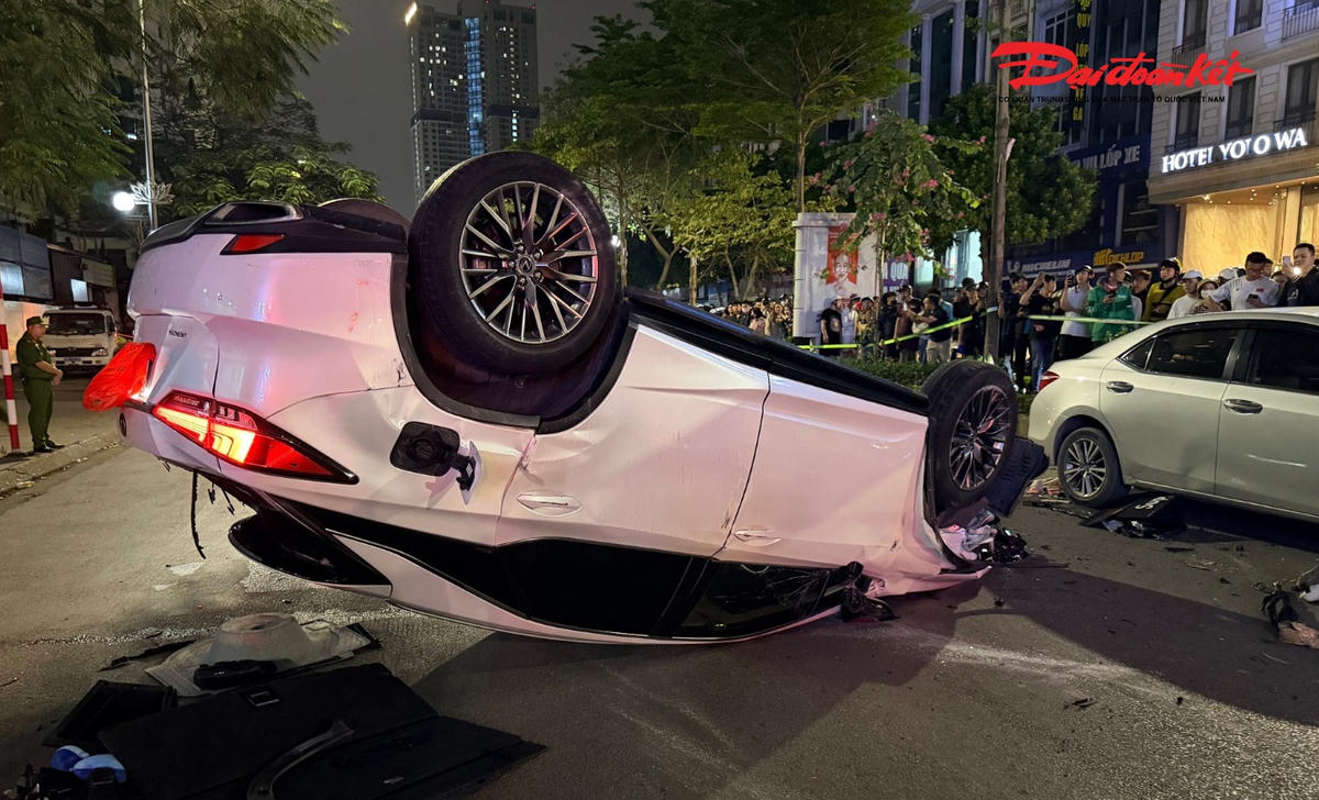 Hiện trường vụ tai nạn.