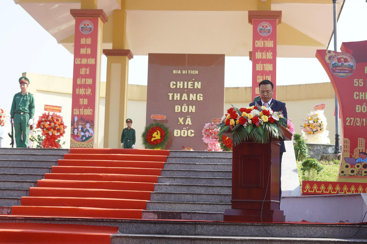 Một góc quang cảnh buổi lễ kỷ niệm. Ảnh: CV.