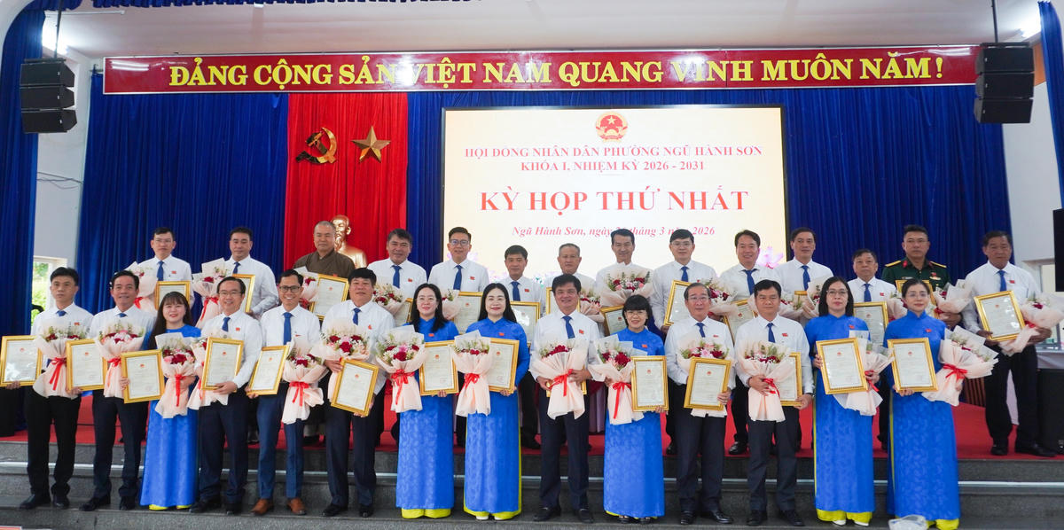 Toàn hệ thống chính trị phường Ngũ Hành Sơn đoàn kết, giữ vững kỷ luật, nâng cao hiệu quả hoạt động, đáp ứng yêu cầu phát triển và kỳ vọng của nhân dân. Ảnh: Như Ý.