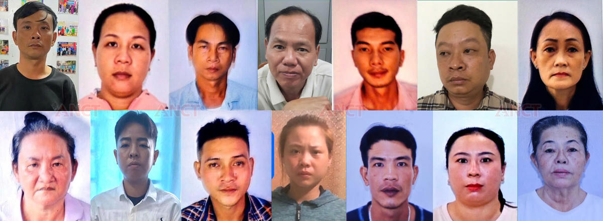 14 đối tượng Cơ quan Cảnh sát điều tra truy tìm, yêu cầu sớm đầu thú để được khoan hồng.(Ảnh: CA)