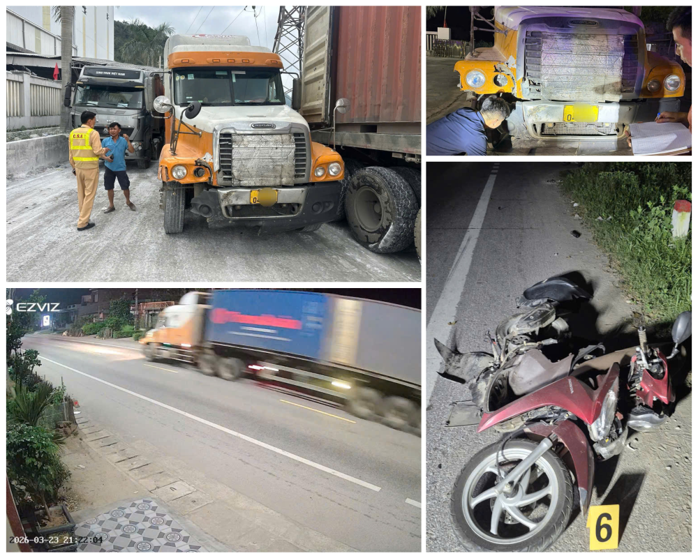 Hiện trường vụ tại nạn. Ảnh: NN.