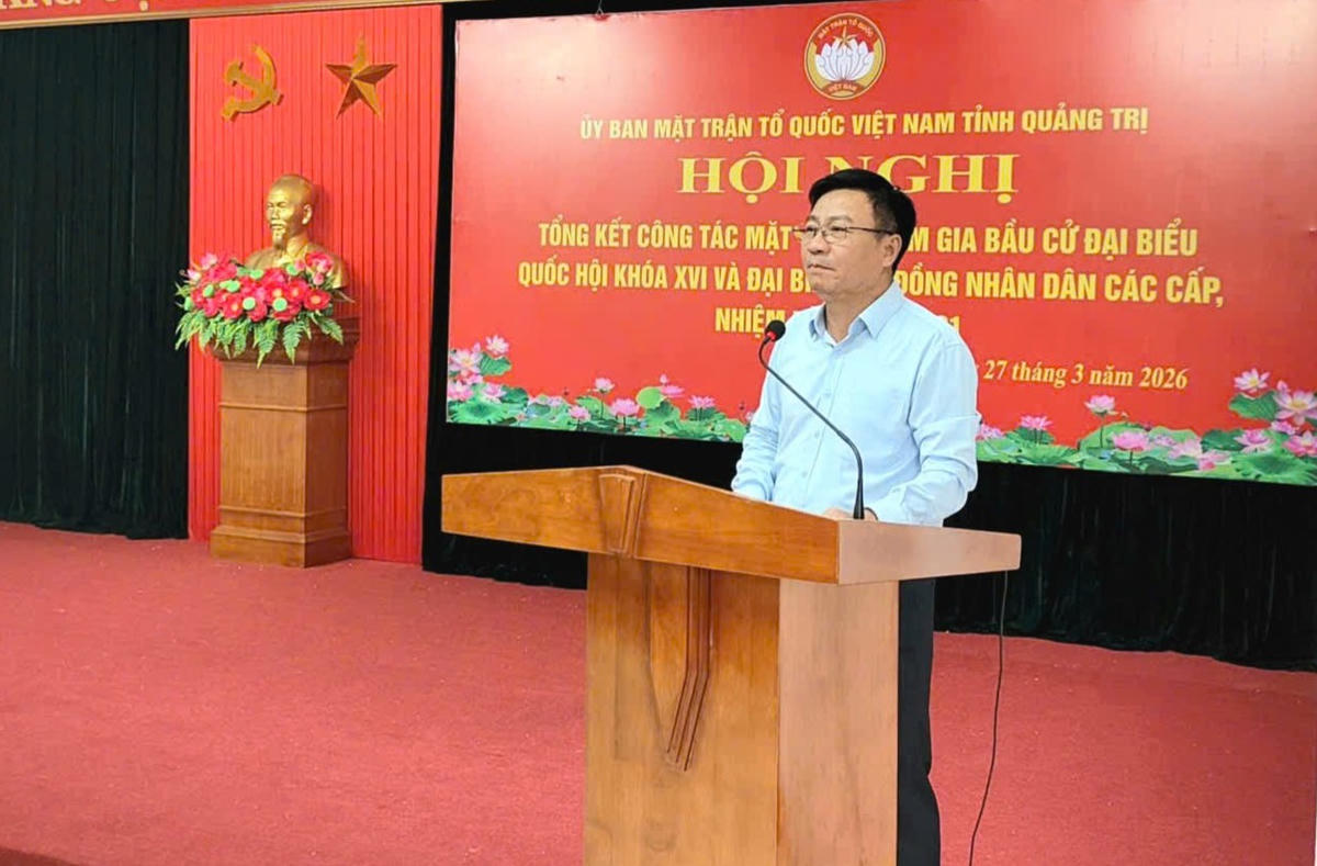 Ông Đào Mạnh Hùng phát biểu tại hội nghị. Ảnh: MT.