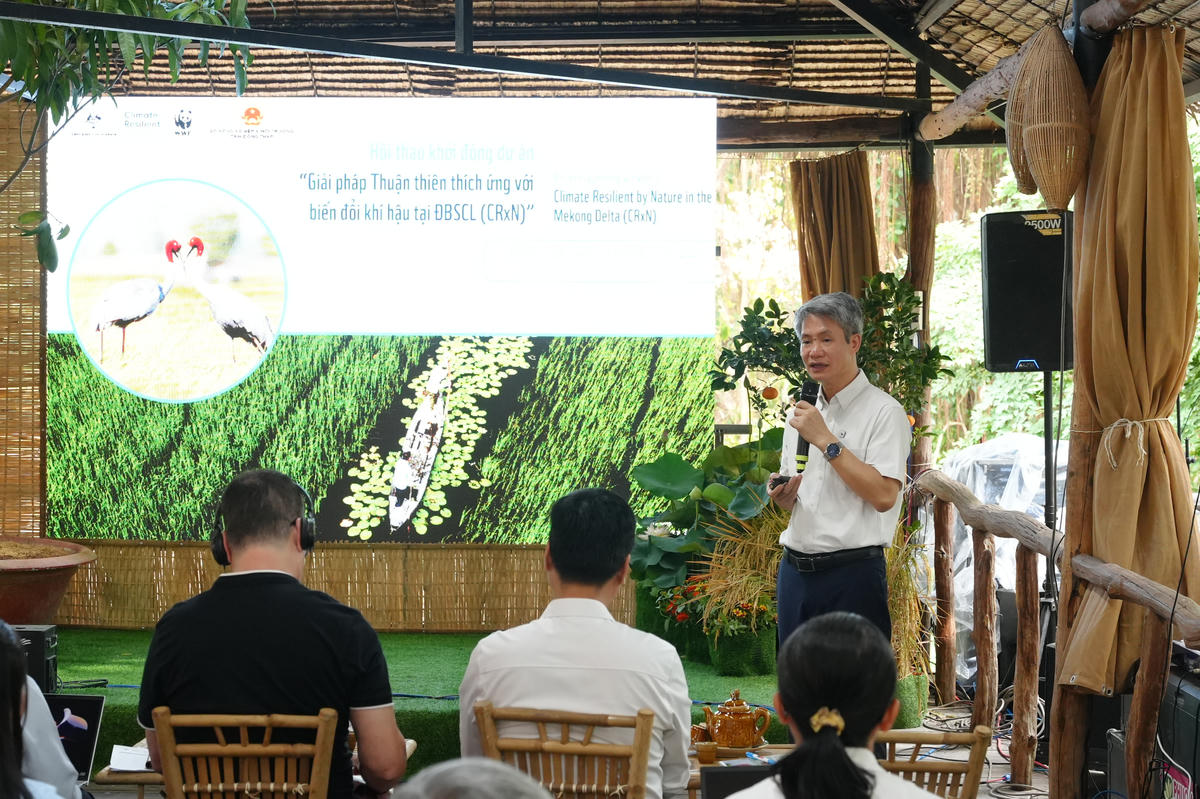 Các đại biểu trình bày tham luận tại Hội thảo. Ảnh&nbsp; CTV