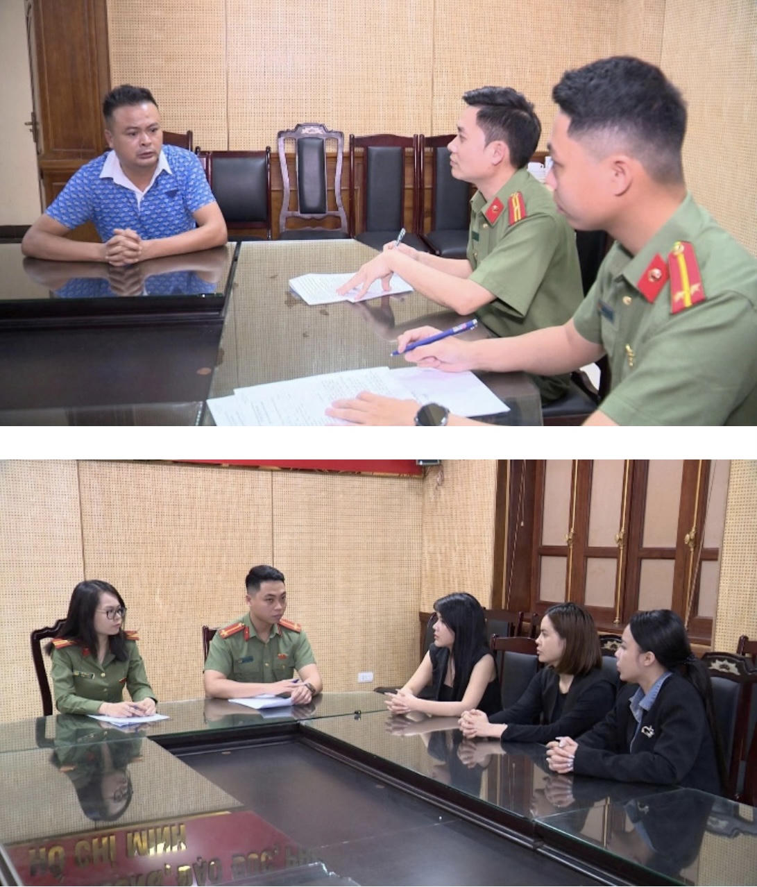 04 đối tượng vừa bị Công an TP Hà Nội khởi tố về tội “lừa đảo chiếm đoạt tài sản”..