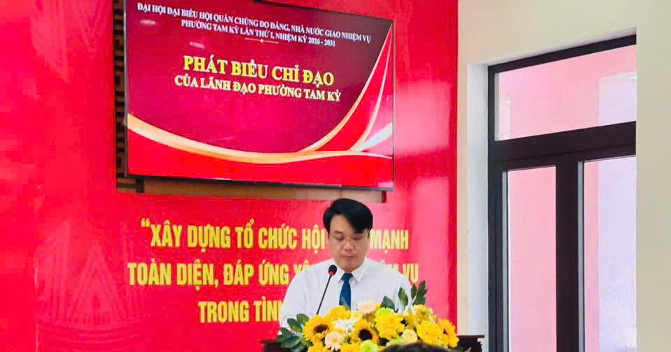 Ông Bùi Tấn Công, Phó Chủ tịch UBND phường Tam Kỳ. Ảnh: CV