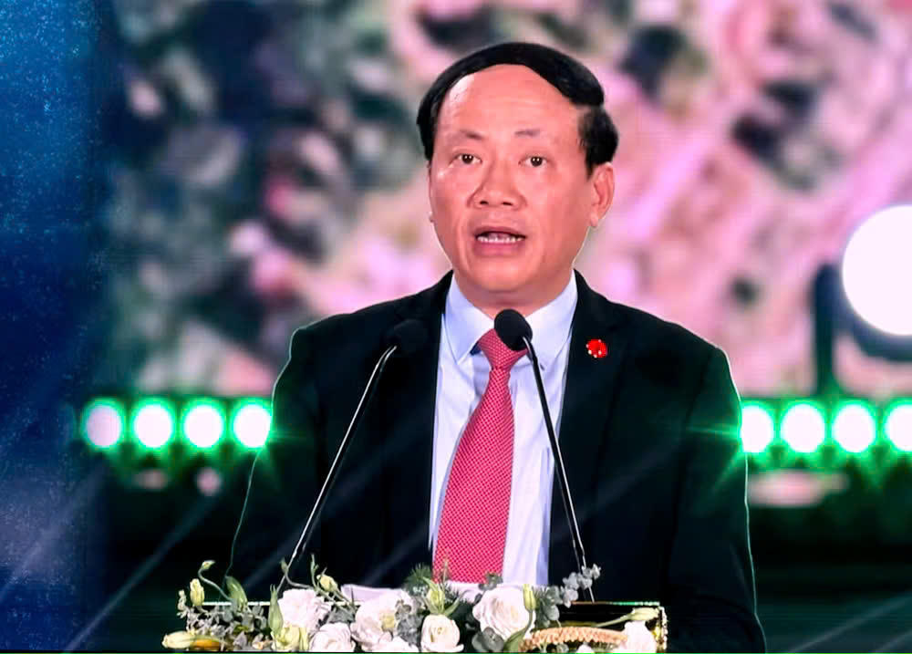 Ông Phạm Anh Tuấn, Chủ tịch UBND tỉnh Gia Lai phát biểu tại buổi lễ. Ảnh: CV.