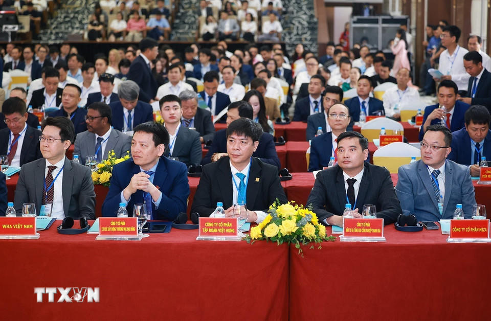 Các đại biểu dự Hội nghị Xúc tiến đầu tư tỉnh Thanh Hóa năm 2026. (Ảnh: Dương Giang/TTXVN).